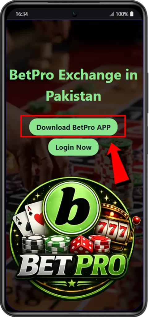 Betpro Download Step 1