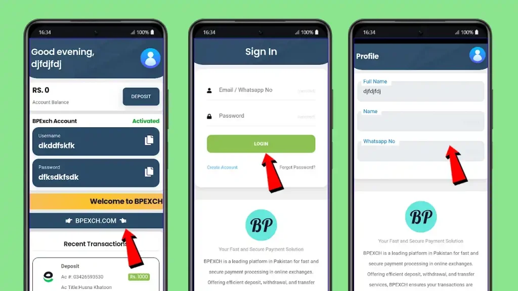 Registering at BetPro